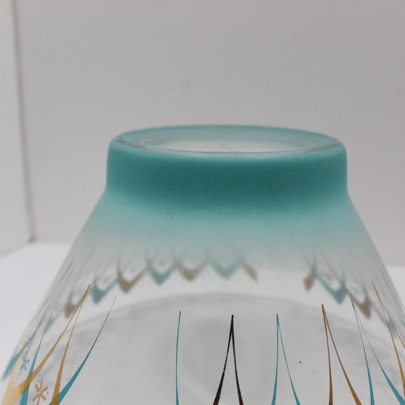Mid Century Anchor Hocking Atomic Serving Glass Bowl - Picture 7 of 7